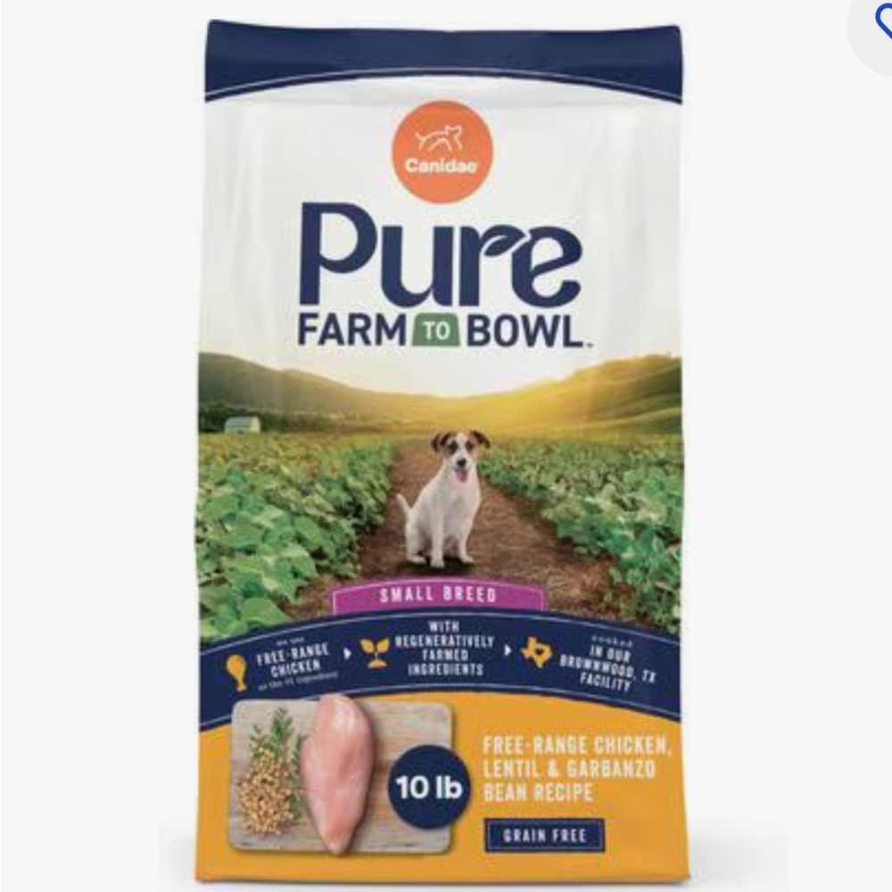 Canidae Pure Farm to Bowl Small Breed Dog Food 4lb Bag